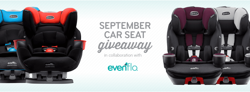 Win an Evenflo car seat during Child Passenger Safety Month!